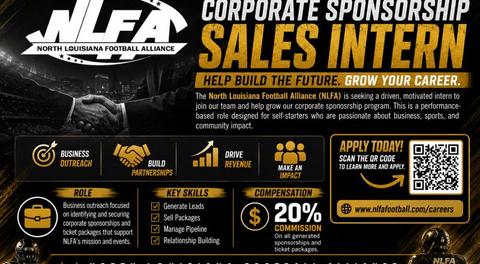 WE'RE HIRING: Corporate Sponsorship Sales Intern