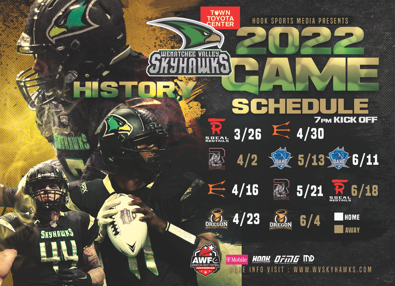 The 2022 Home Away Schedule Is Here Wenatchee Valley Skyhawks