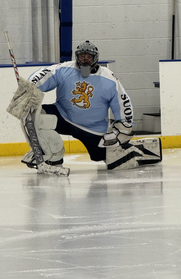 Finland goalie Shaun Moranqvist