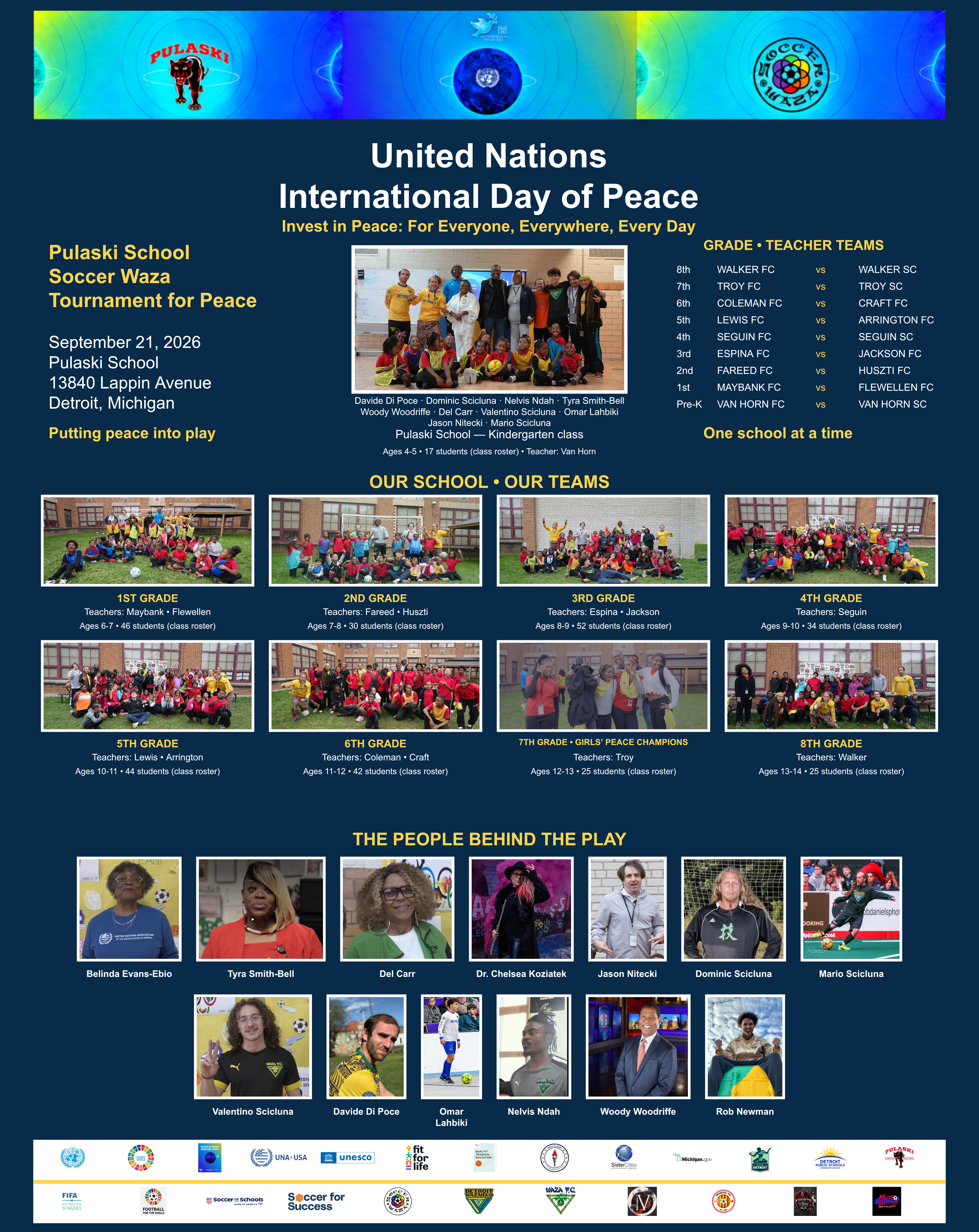 Pulaski Tournament for Peace all-teams poster