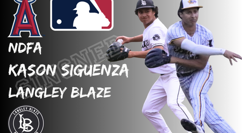 Kason Siguenza Signs Professional Contract with the Los Angeles Angels