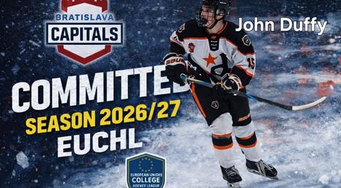 Bratislava Capitals Receive Commitment from USPHL Premier All-Star Defenseman John Marshall Duffy