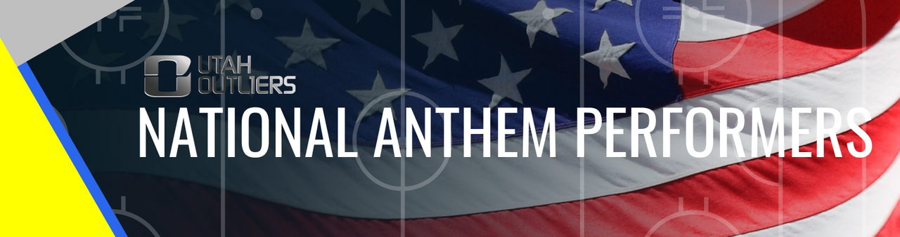 SING NATIONAL ANTHEM FOR UTAH OUTLIERS HOCKEY