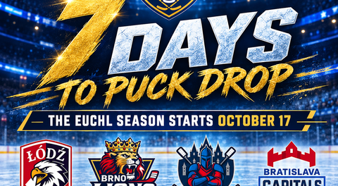 EUCHL SEASON OPENS IN SEVEN DAYS AS EUROPEAN COLLEGE HOCKEY PREPARES FOR PUCK DROP