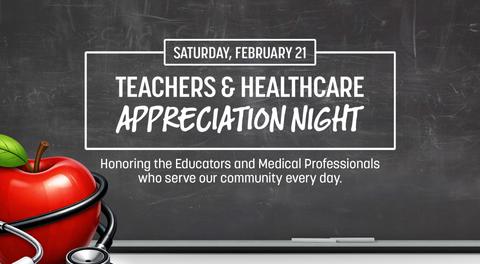 Kings & Queens Host Teachers & Healthcare Appreciation Night on February 21