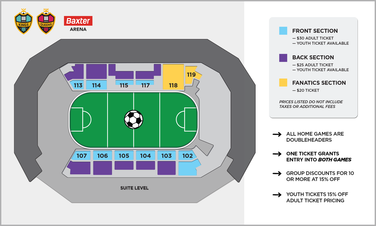 Baxter Arena Visual Seating Chart Map