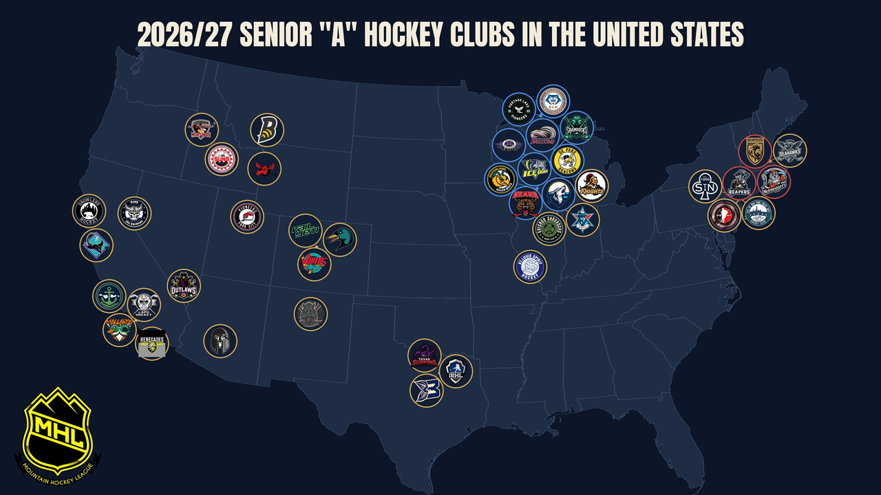 2026/27 Senior A Hockey Clubs in the United States