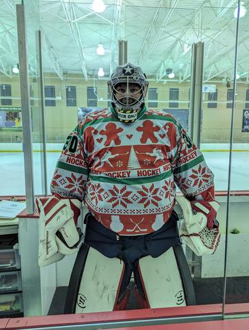 Tendy sporting the festive sweater!