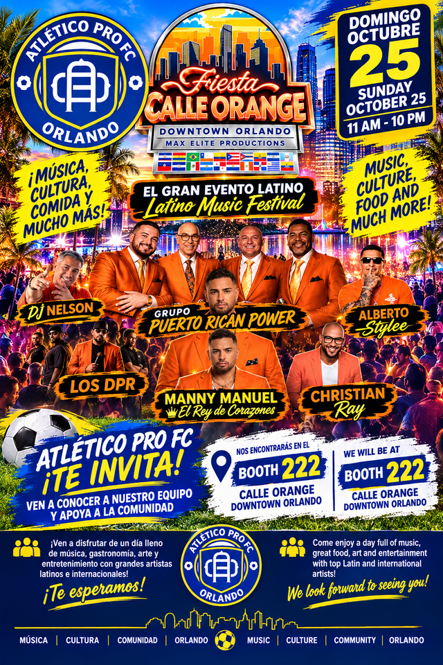 Come meet Atletico Pro Fc team at Calle Orange!