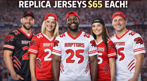 Michigan Raptors Replica Jerseys Coming This March – Pre-Order Yours First!