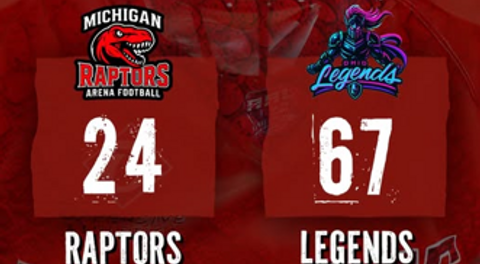 Michigan Raptors Fall to Ohio Legends, Turn Focus Toward Redemption at Home