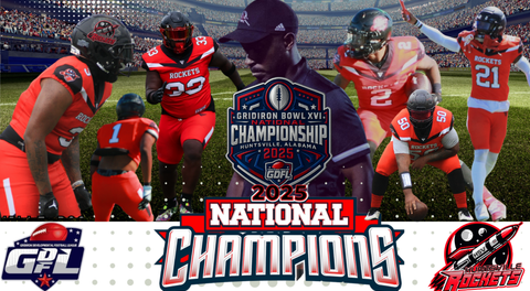 Huntsville Rockets Capture 2025 GDFL National Championship with 20–8 Win Over Tennessee Vikings