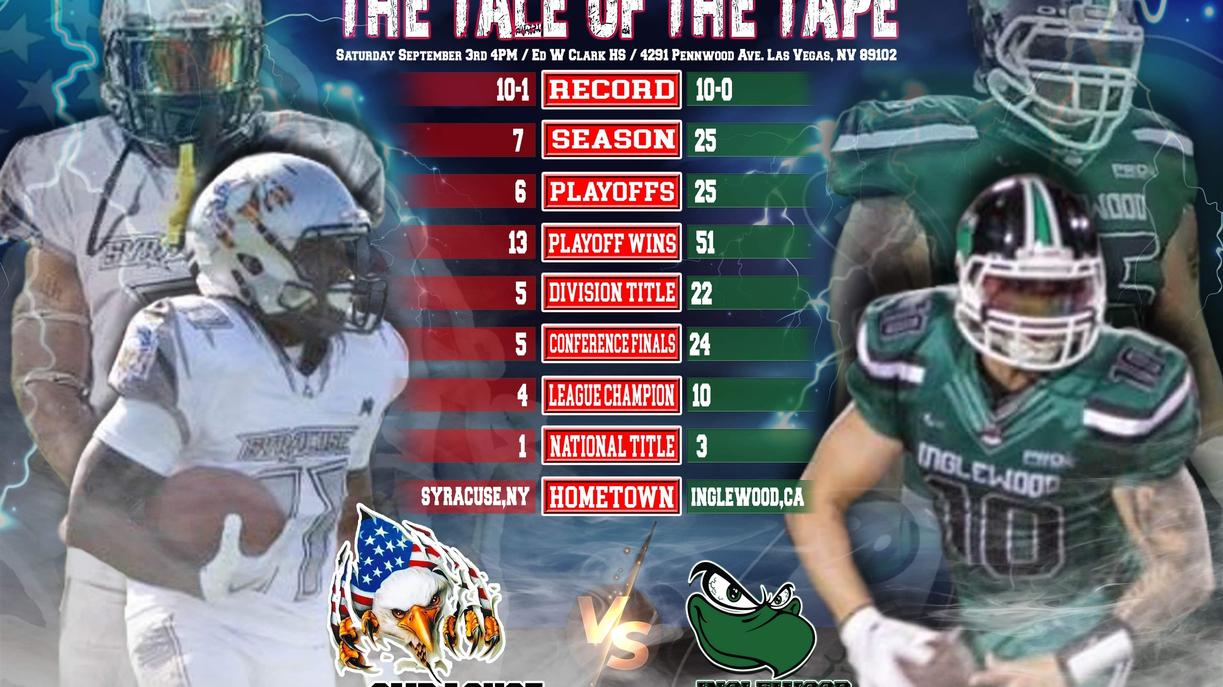 News Gridiron Bowl New York vs California in GDFL National