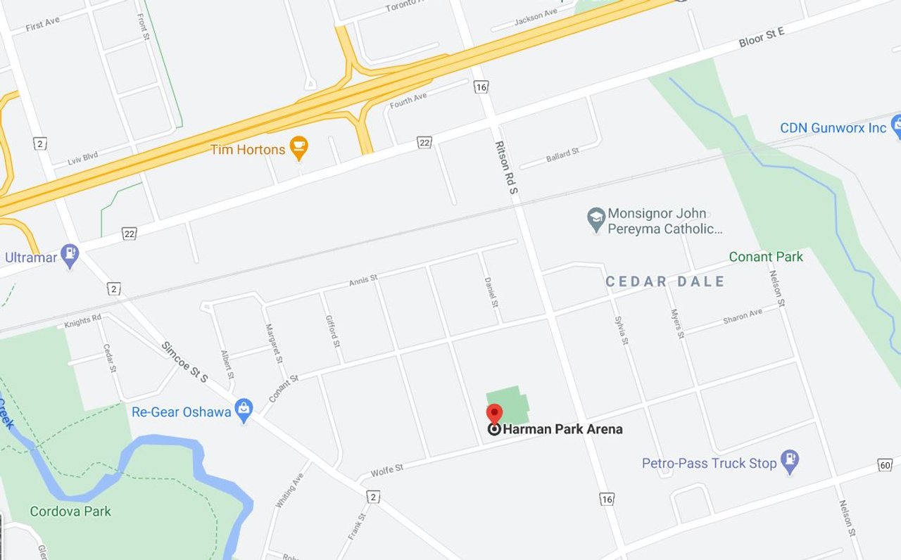 Arena Maps Oshawa Girls Hockey Association