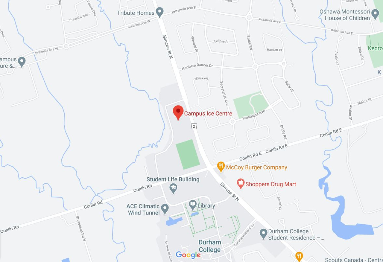 Arena Maps Oshawa Girls Hockey Association