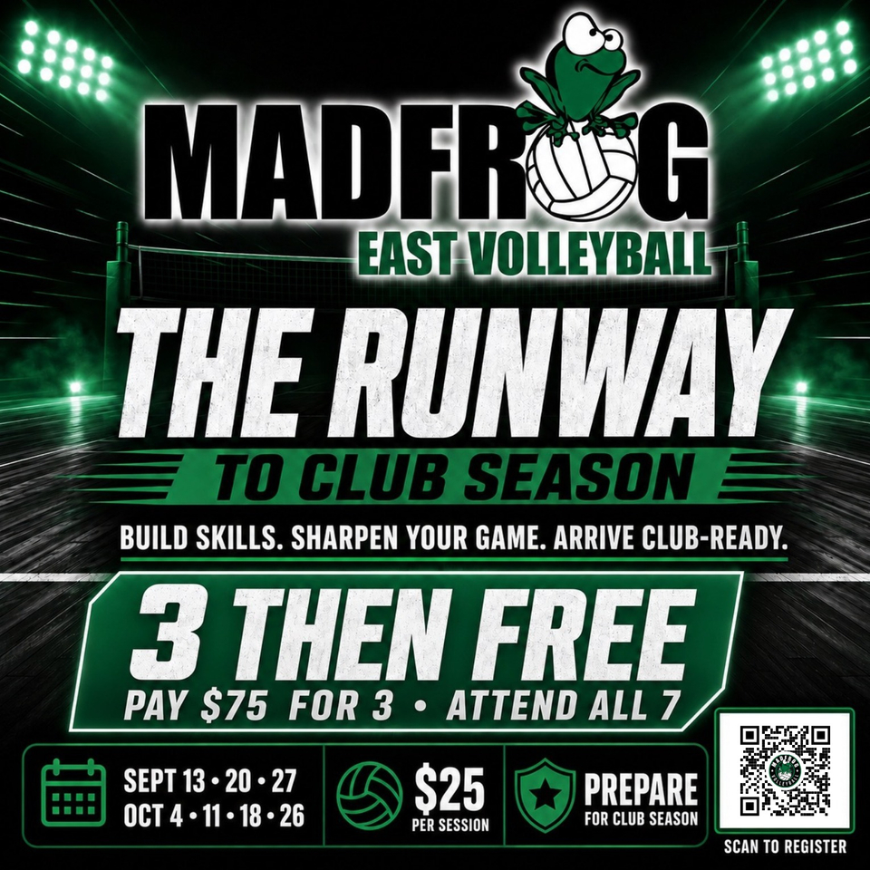 The Runway to Club Season flyer