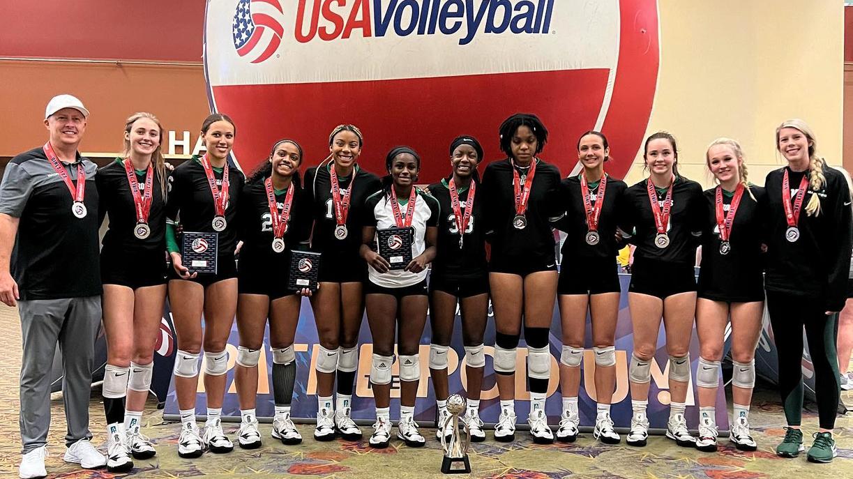 18 NATIONAL GREEN wins OPEN SILVER MEDAL AT GJNC 18'S MADFROG Volleyball