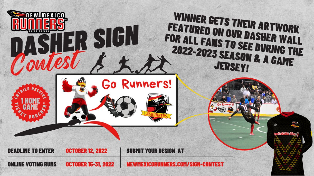 News: Contest Alert: Design A Dasher Sign! - New Mexico Runners Arena ...