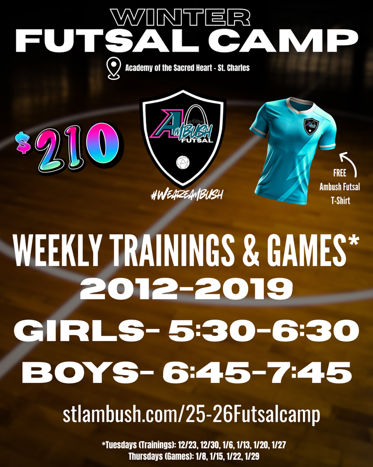 Ambush Futsal Camp for Girls and Boys