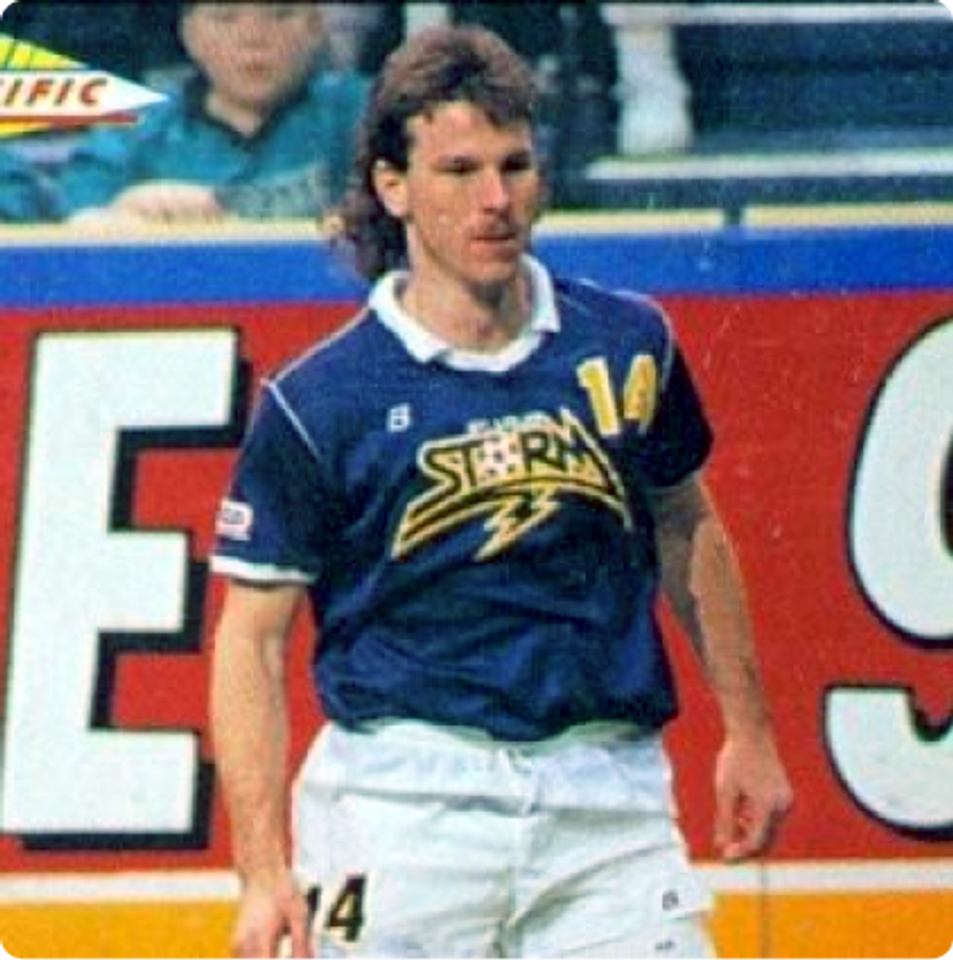 Mark Moser in action with the St. Louis Storm.