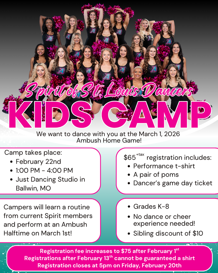 Spirit of St Louis Dancers Kids Camp. Details Below