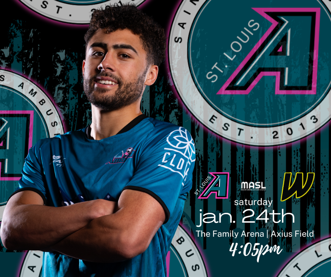STL AMBUSH Game on Jan 24th at 4:05pm
