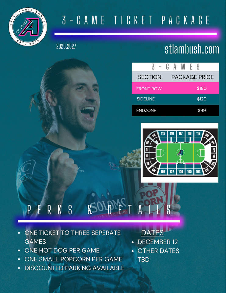 3-GAME TICKET PACKAGE FLYER