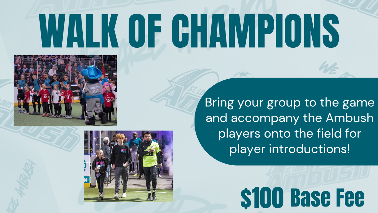 Walk of Champions experience flyer