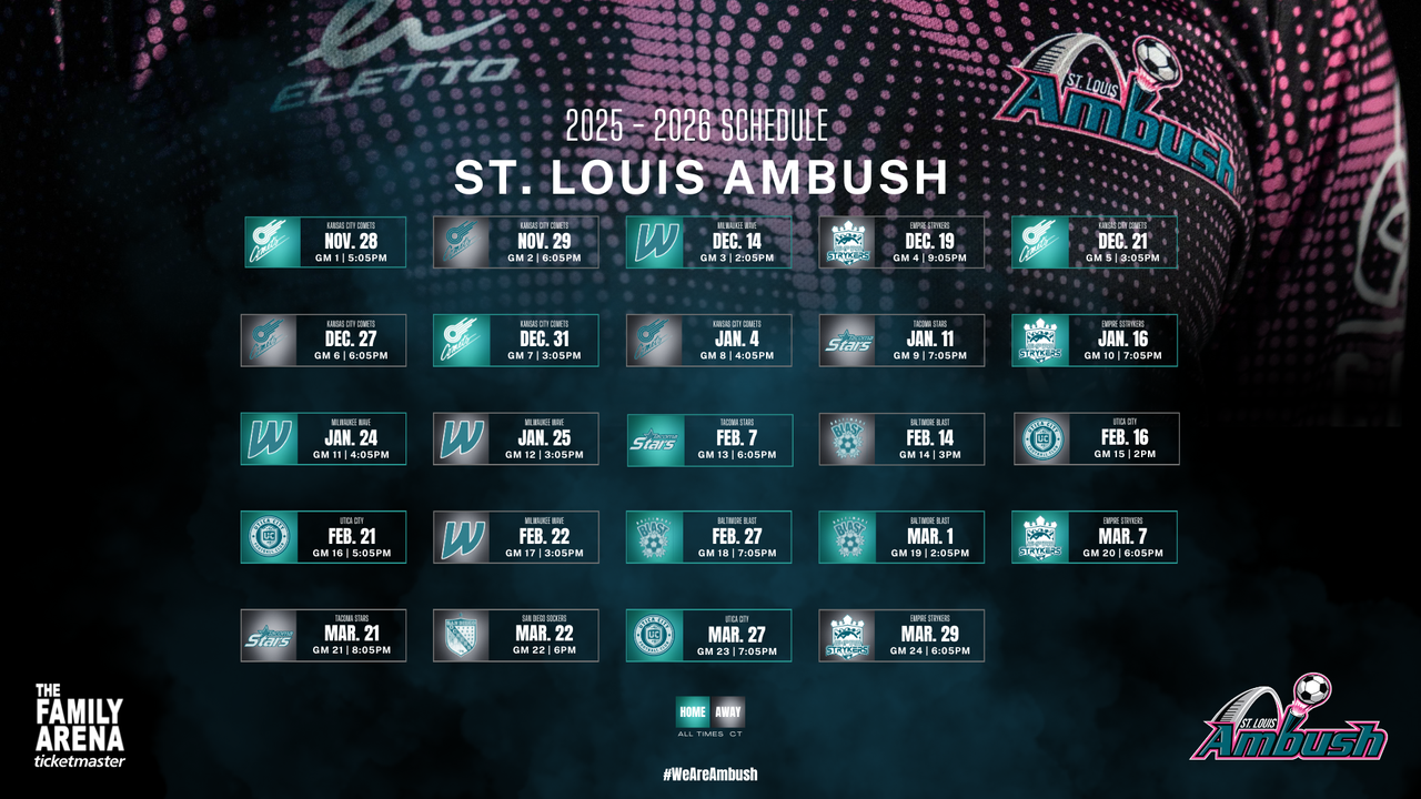 2025-26 Ambush Schedule