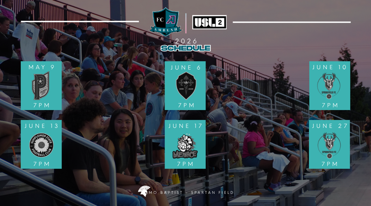 graphic with the home schedule printed on it