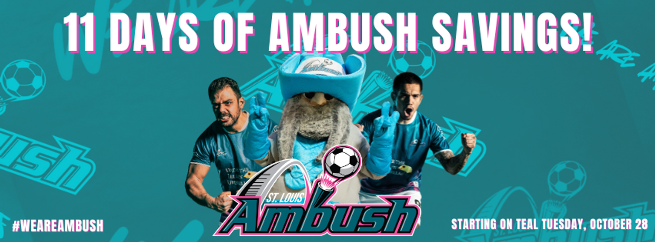 11 Days of Ambush Savings! #weareambush. Starting on Teal Tuesday, October 28