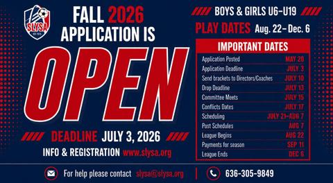 Fall 2026 Application is OPEN!