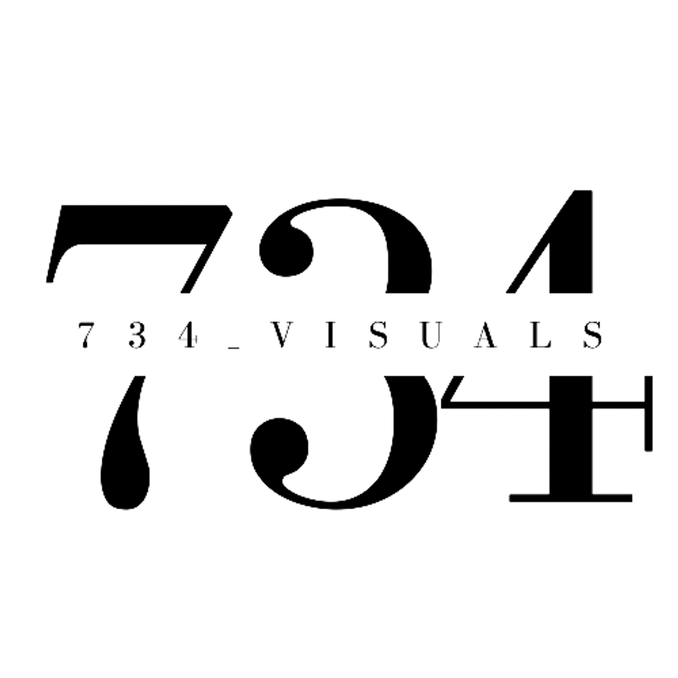 The logo for 734_Visuals