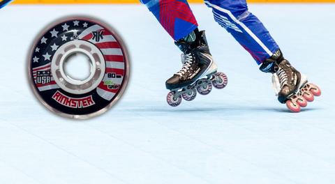 Rinkster USA Edition Wheel Supports USA Inline Foundation