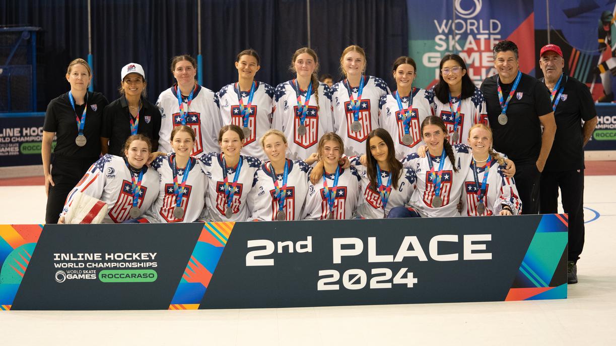 Usars News: Jr Women Earn Silver Medal - USARS NATIONAL INLINE HOCKEY