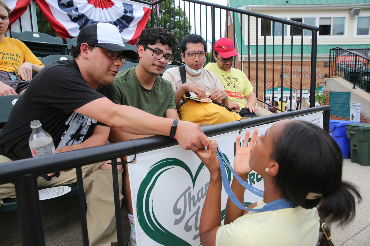 LaFond with fans by Mark Thalman