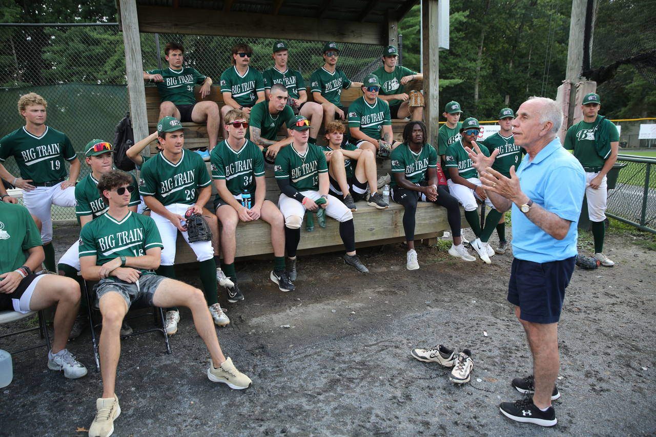 Tim Kurkjian talking to the Big Train by Mark Thalman