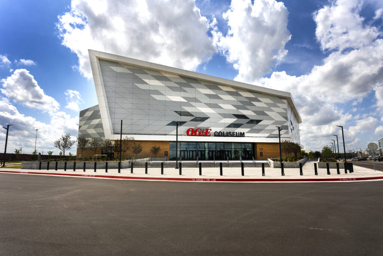 Exterior of the OG&E Coliseum at OKC Fair Park